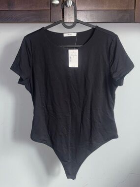Ricki's Black Short-Sleeve Bodysuit